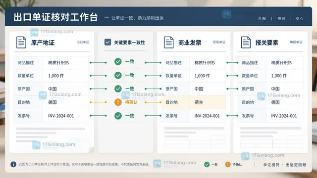原产地证在线办理从基本信息货物信息申报到审核回执的流程示意图