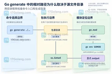Go generate 中的相对路径为什么取决于源文件目录