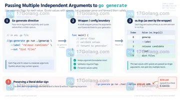 Go generate 环境变量替换时如何传入带空格的参数
