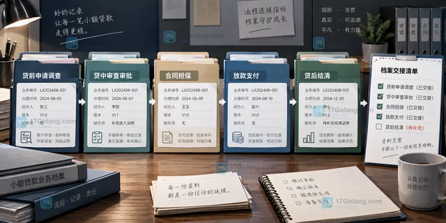 小额贷款客户档案中身份资料与贷款业务凭证按客户号和业务号分栏关联的原创说明图