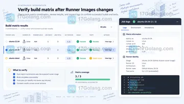 GitHub Actions Runner Images 更新时如何验证构建矩阵