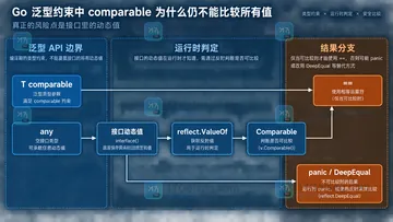 Go 泛型约束中 comparable 为什么仍不能比较所有值