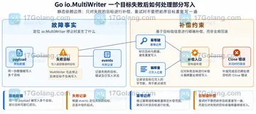 Go io.MultiWriter 一个目标失败后如何处理部分写入