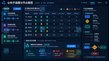 墨刀AI批量维护相似产品流程图怎么省时间？复用子流程和节点规范