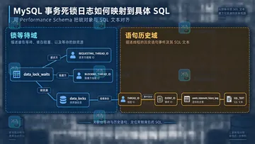 MySQL 事务死锁日志如何映射到具体 SQL