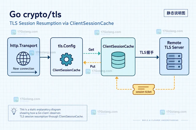 Go crypto/tls ClientSessionCache 如何观察会话复用