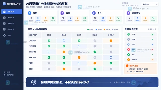 墨刀AI画的原型组件风格不一致怎么办？先统一设计规则再批量替换