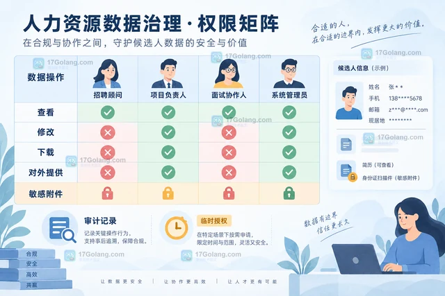 人力资源服务机构保存候选人资料时如何划分权限
