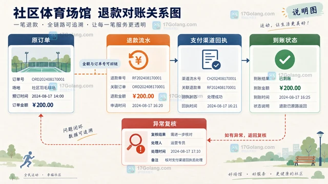 社区体育场馆预约收费后如何处理取消和退款记录