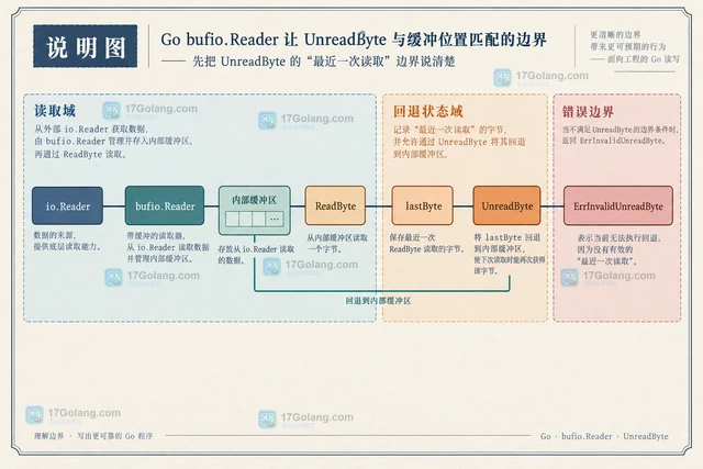 Go bufio.Reader让 UnreadByte 与缓冲位置匹配的边界