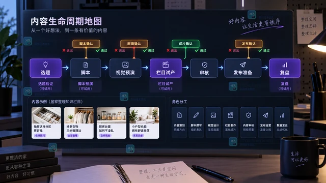LibTV在MCN流程里能放在哪？按选题验证、脚本预演、栏目试产和复盘拆分