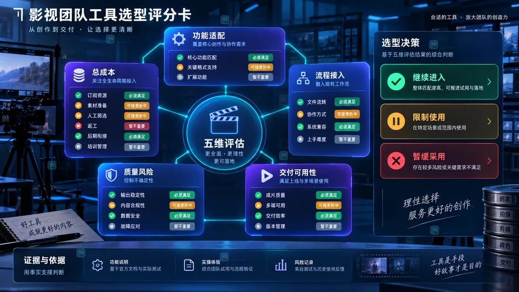 影视团队选择LibTV的功能总成本流程风险交付五维评分卡
