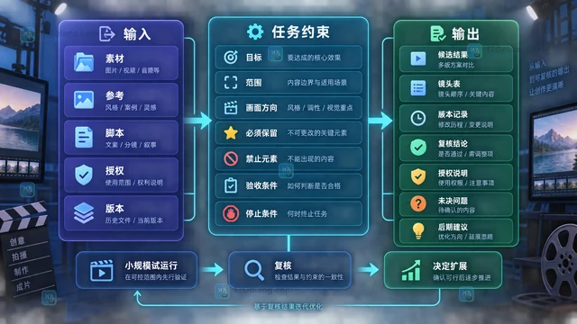 LibTV无限画布适合什么任务？输入、参数与输出说明