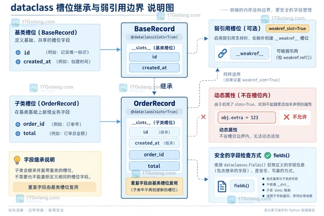 Python dataclass用 slots 控制实例字段开销的实现方法