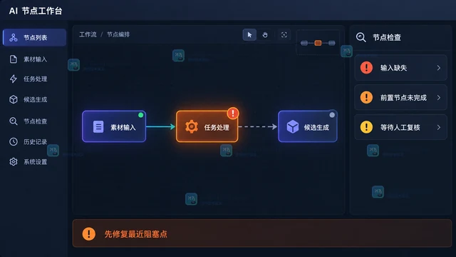 LibTV AI Agent自动生成不生效怎么办？从任务缺项到节点阻塞逐项排查