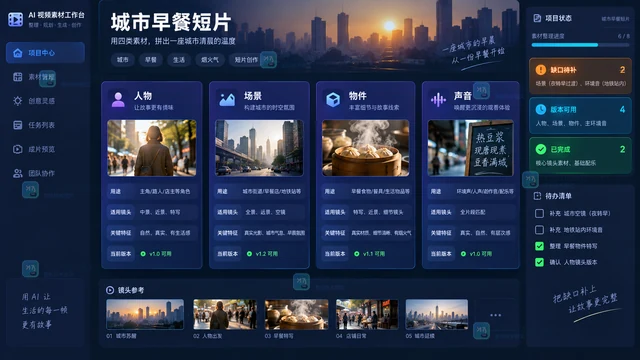 LibTV AI视频创作素材怎么整理？新手先建四类资料卡