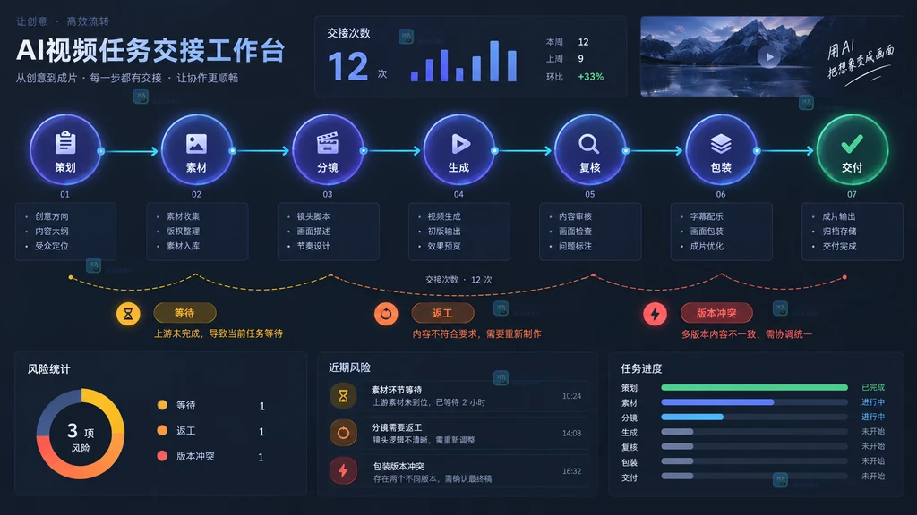 AI视频任务交接地图原创界面说明图