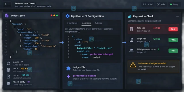 Chrome DevTools用性能预算约束页面回归的实现方法