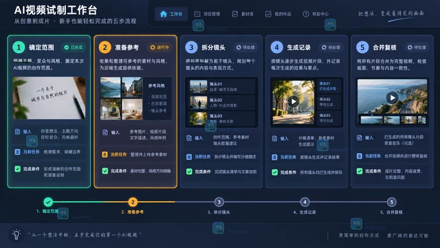 LibTV AI视频制作怎么开始？新手五步试制流程