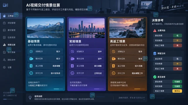 LibTV做AI视频的项目成本怎么算？拆成试制、返工和交付