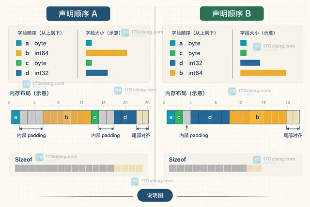 Go unsafe计算结构体字段对齐空间的原理与边界