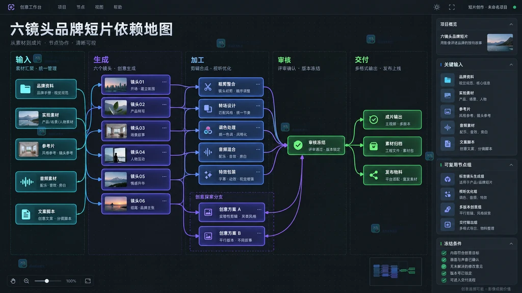 节点式视频依赖地图原创界面说明图