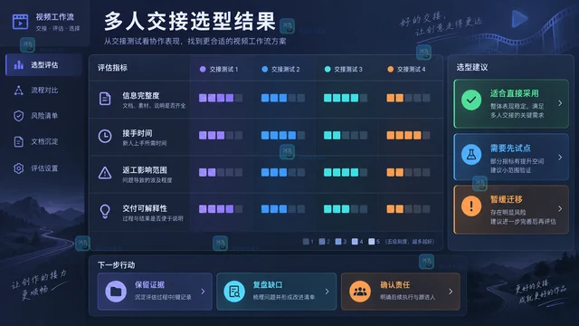 LibTV节点式视频编辑适合多人交接吗？用四类交接任务做选型
