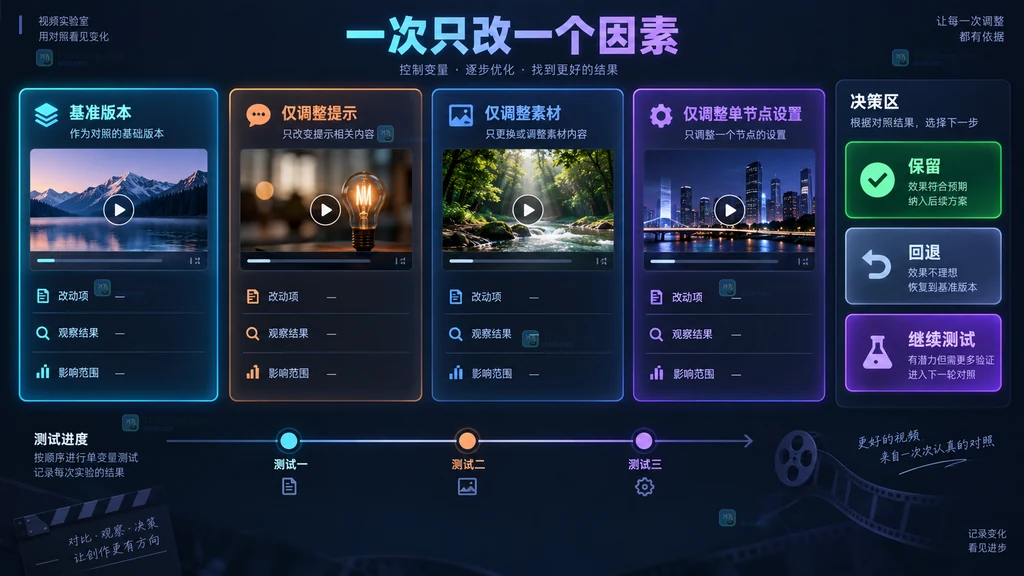 视频节点单变量对照原创界面说明图
