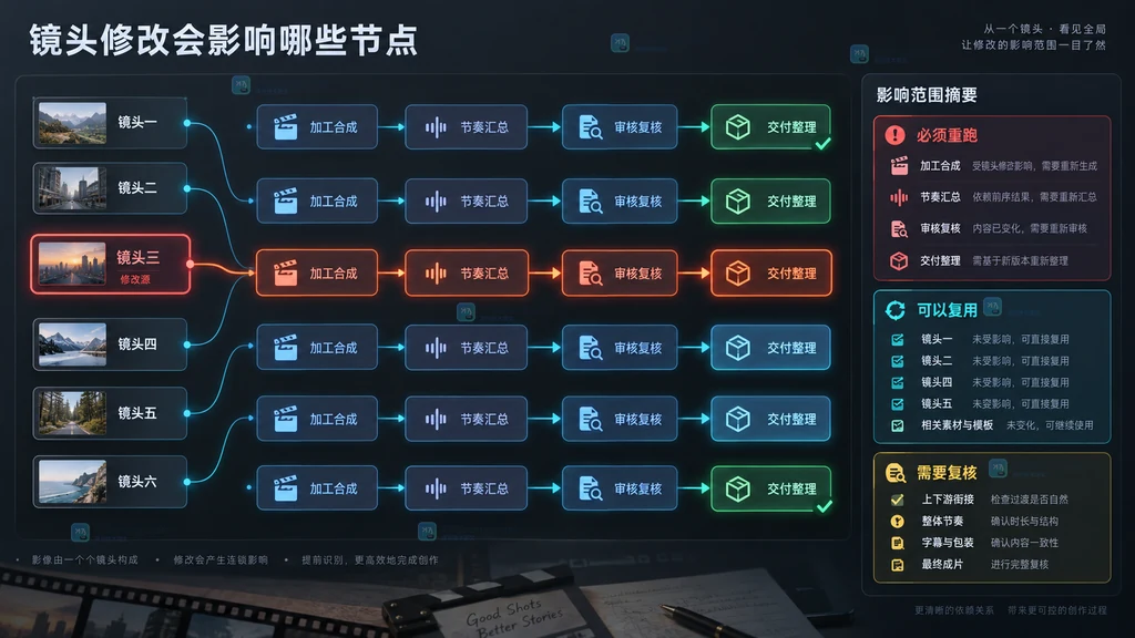 节点式视频返工依赖范围原创界面说明图