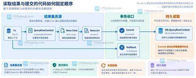 Go sql.Tx提交成功前读取结果导致事务边界混乱的修复方法