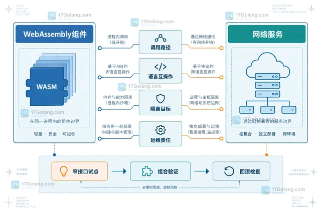 WebAssembly组件模型在服务边界选择中的判断表