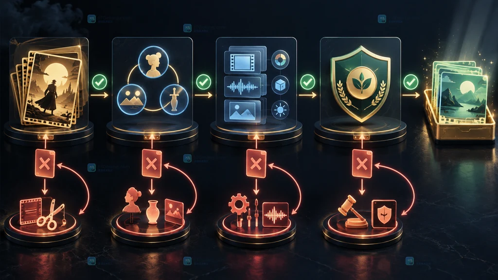 商汤Seko短剧生成结果四道验收门原创示意图
