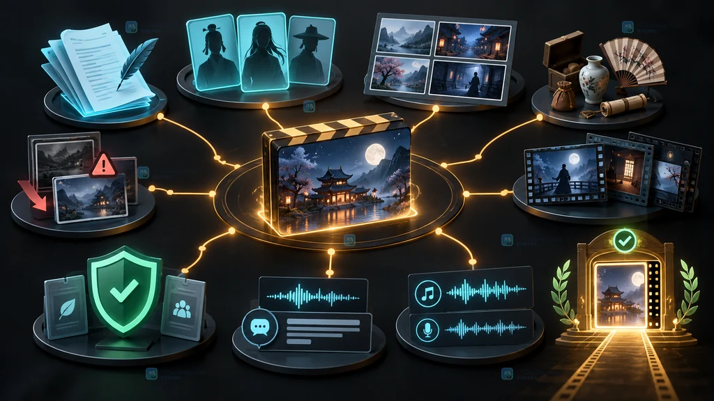 商汤Seko一键成片前置资料包原创结构图