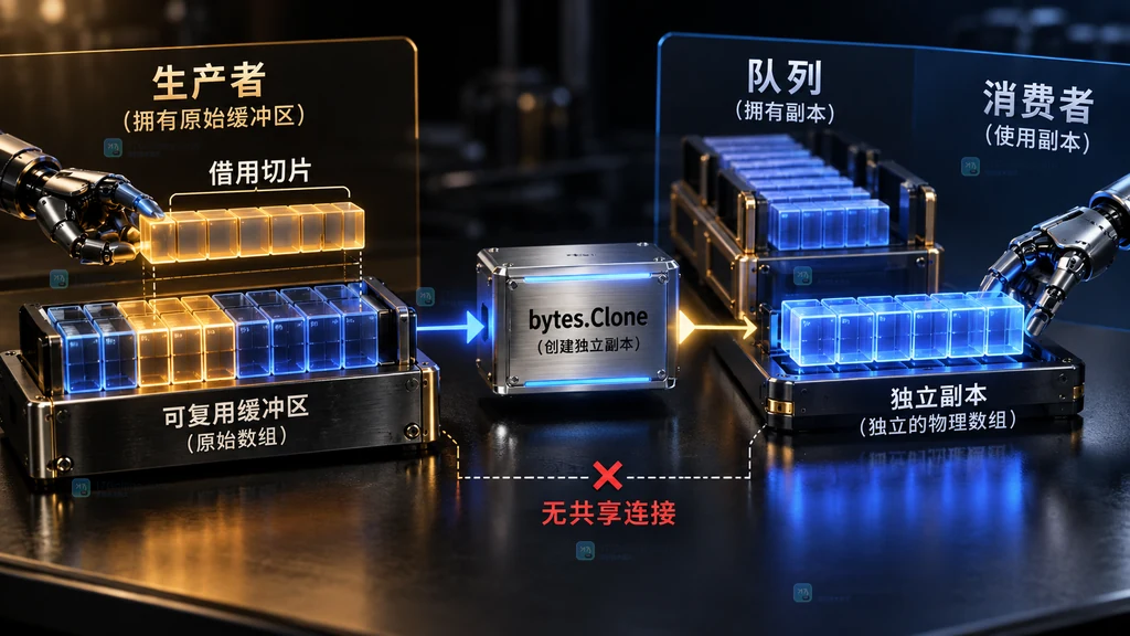 Go bytes.Clone 所有权边界关系图