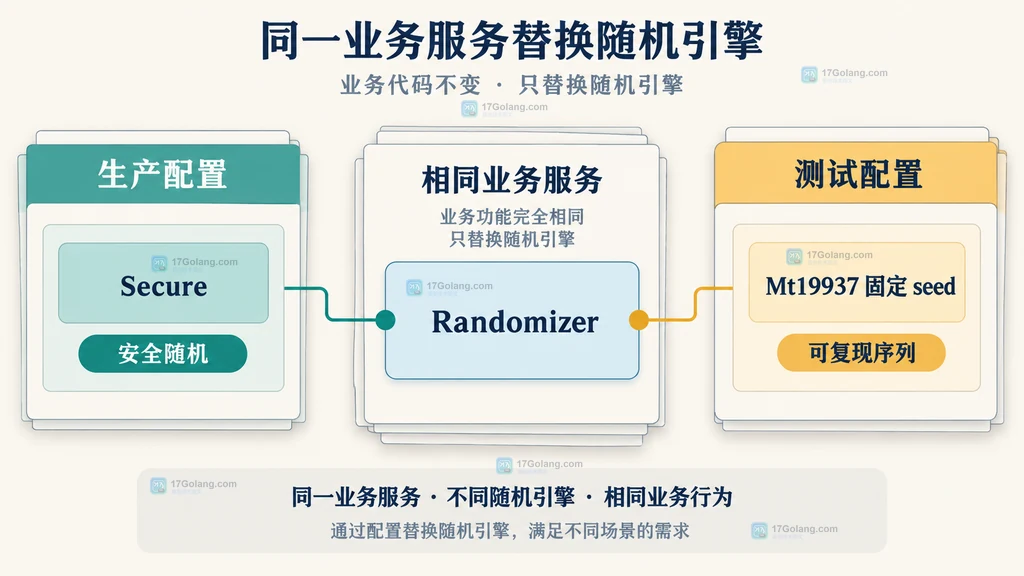 生产与测试环境替换 PHP 随机引擎的配置关系图