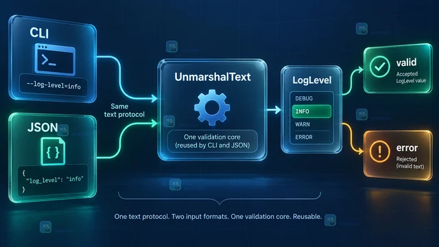 Go flag.TextVar 怎么复用 encoding.TextUnmarshaler