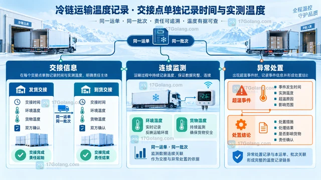 冷链运输温度记录应该保存哪些信息