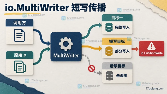 Go io.MultiWriter 某个目标短写后为什么立即停止