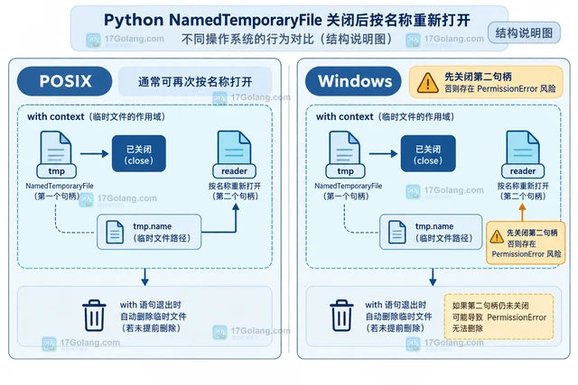 Python NamedTemporaryFile 的 delete_on_close 怎么设置