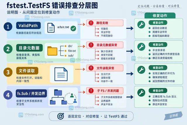 Go fstest.TestFS 为什么会报告实现不符合约定