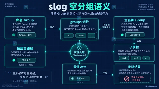 Go slog ReplaceAttr 为什么会收到空分组属性