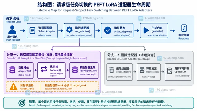 PEFT LoRA 适配器按任务切换的加载方案