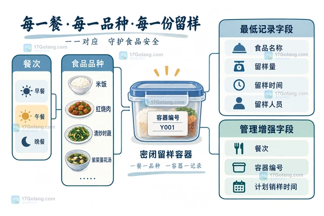 学校食堂食品留样记录的字段与保存方式