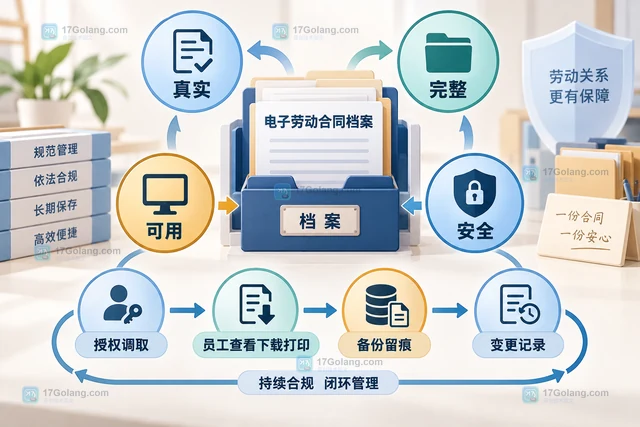 小微企业劳动合同电子归档的整理步骤