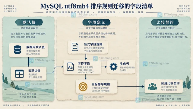 MySQL utf8mb4 排序规则迁移的字段检查