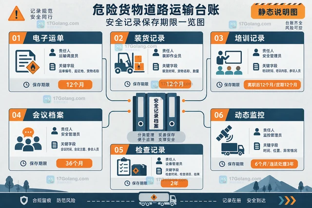 物流企业危险品运输台账的留存要点