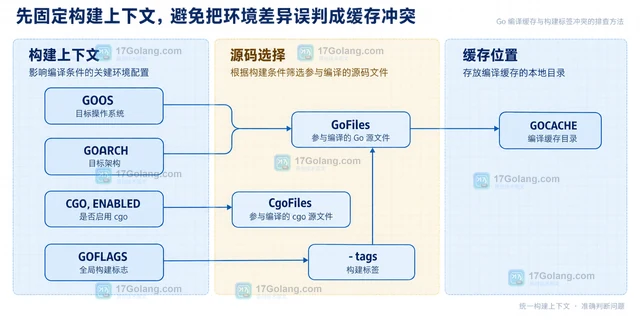 Go 编译缓存与构建标签冲突的排查方法