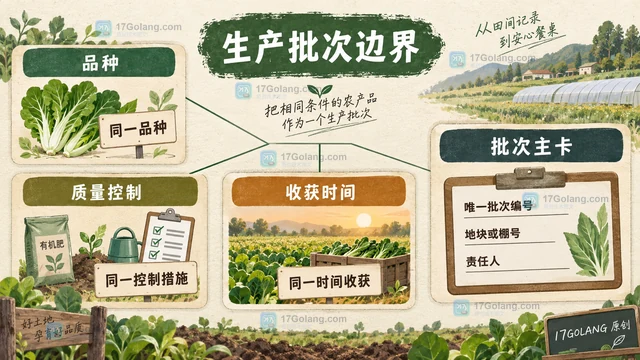 农产品质量追溯批次记录的建立方式