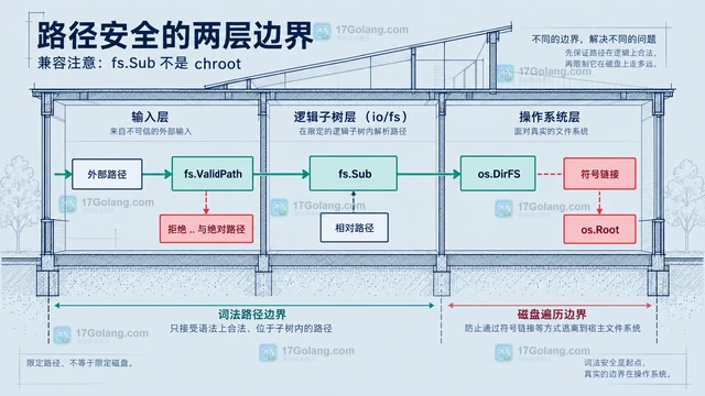 Go fs.Sub 暴露子目录并保持路径安全