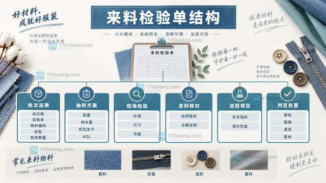 服装代工厂来料检验单怎么设置抽检项目